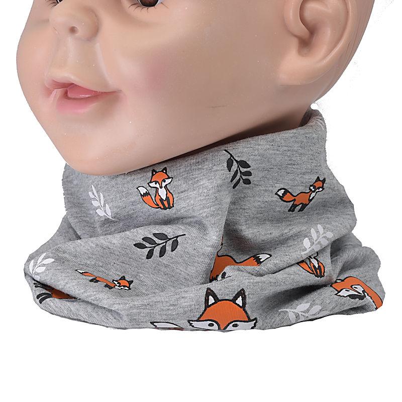 Kinder Loop Fuchs grau Baumwolle